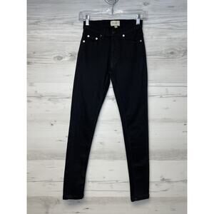 French Connection Jeans Womens 4 Black‎ Skinny High Rise Stretch Denim Pants